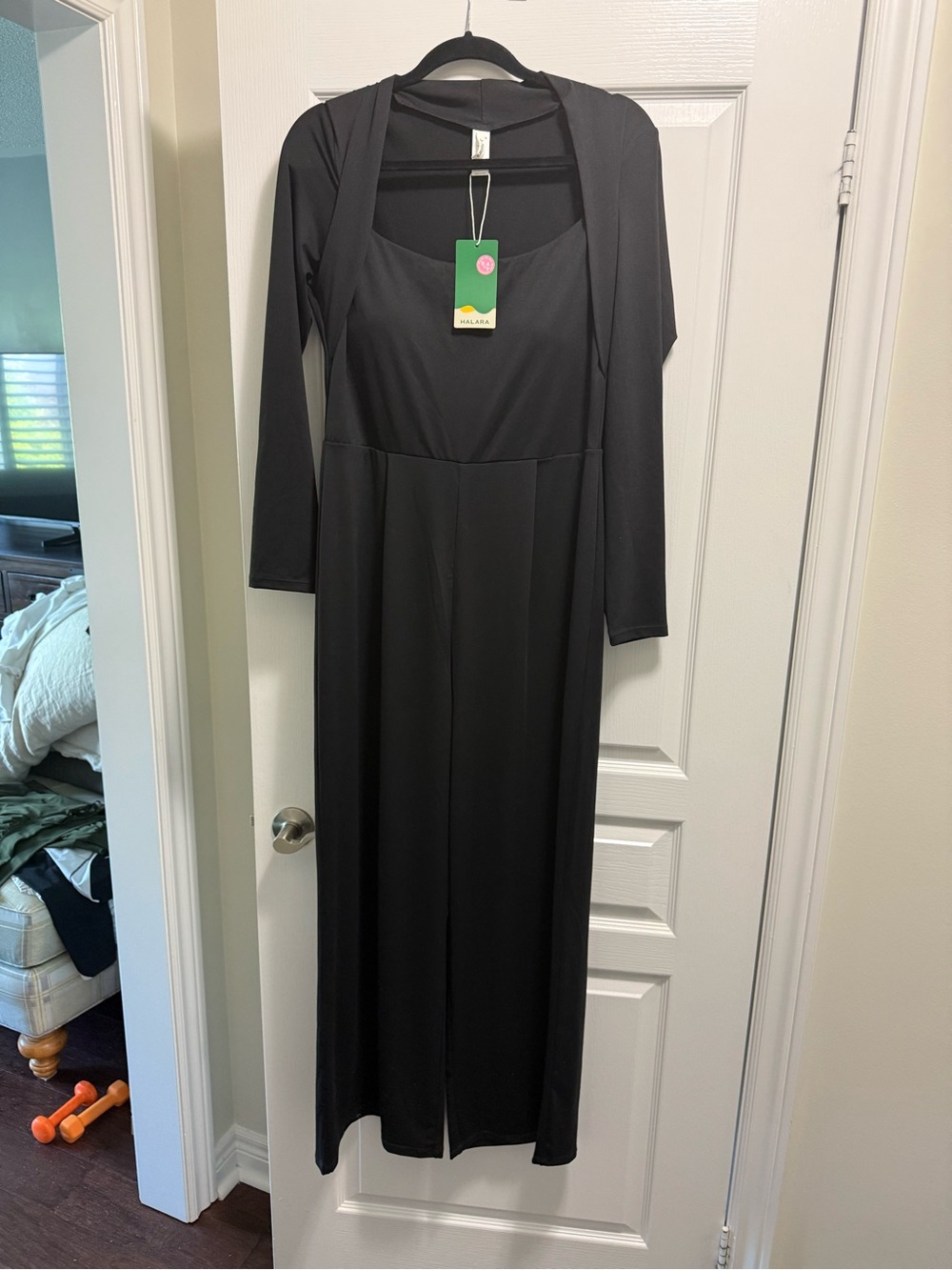 HALARA Black Long Sleeve jumpsuit